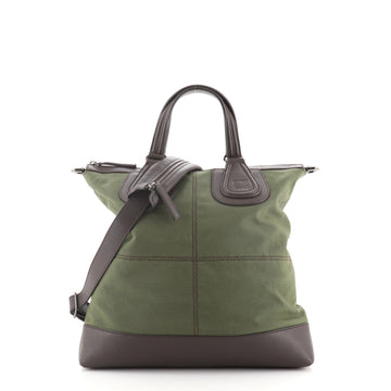 Givenchy Nightingale Flat Shopper Tote Canvas with Leather
