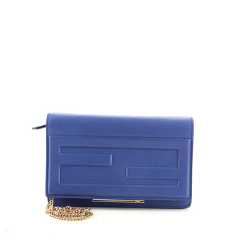 Fendi Tube Wallet On Chain Leather