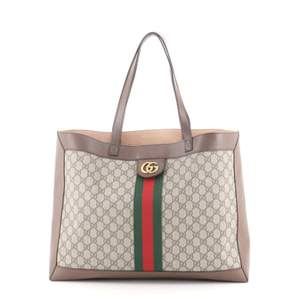Gucci Ophidia Soft Open Tote GG Coated Canvas East West