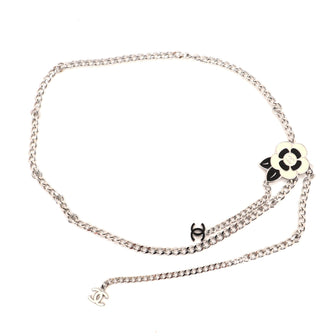 Chanel Camellia Chain Belt Metal with Enamel