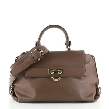 Salvatore Ferragamo Sofia Satchel Smooth Leather Medium