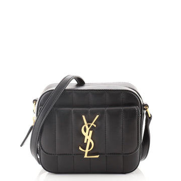 Saint Laurent Vicky Camera Bag Vertical Quilted Leather Toy
