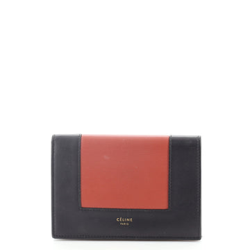 Celine Frame Flap Wallet Leather Compact