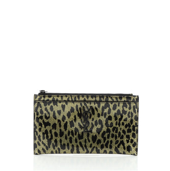 Saint Laurent Classic Monogram Zip Bill Pouch Printed Patent Medium