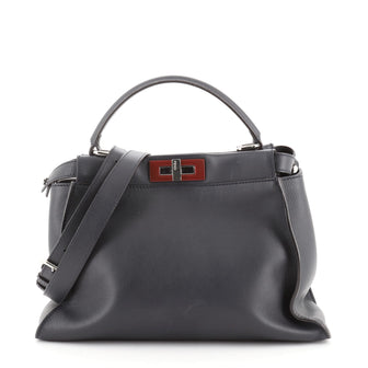Fendi Peekaboo Bag Rigid Leather Regular
