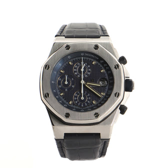 Royal Oak Offshore Chronograph Automatic Watch Stainless Steel and Alligator 42