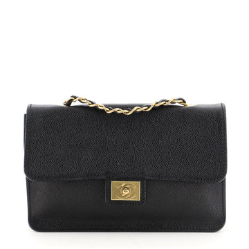 Chanel Vintage CC Chain Flap Bag Caviar Medium