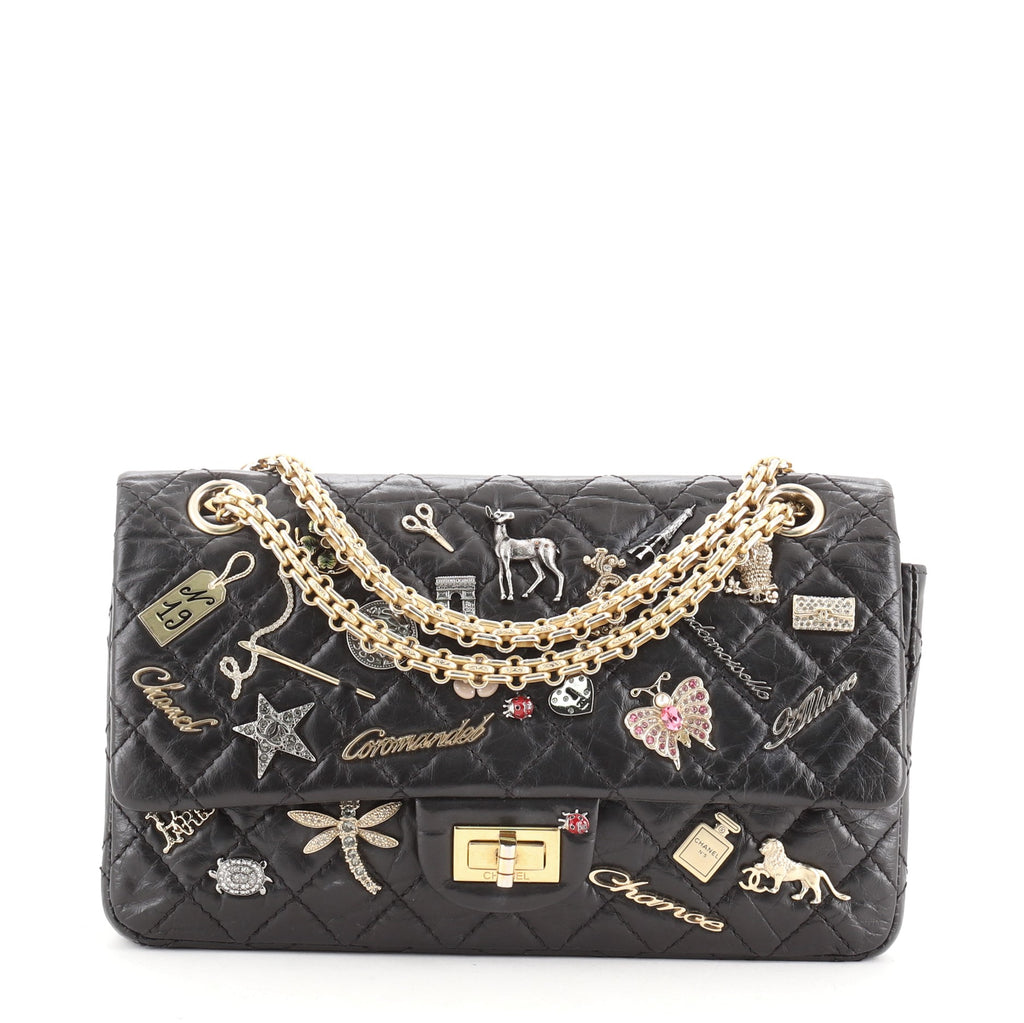 Chanel Reissue 225 2.55 Lucky Charms Double Flap Bag Ivory Aged Calfsk –  Madison Avenue Couture