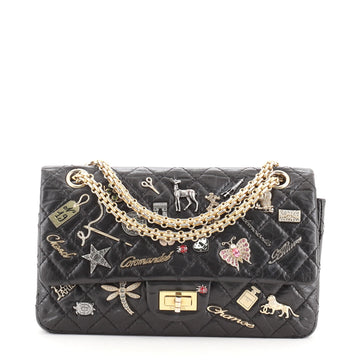 Chanel Lucky Charms Reissue 2.55 Flap Bag Quilted Aged Calfskin 225