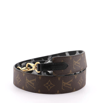 Louis Vuitton Bandouliere Monogram Canvas and Wild Animal Print Canvas