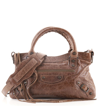 Balenciaga First Classic Studs Bag Leather