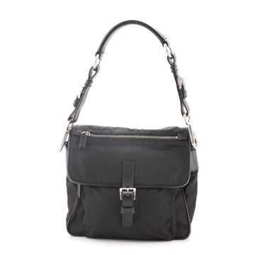 Prada Buckle Flap Pocket Shoulder Bag Small