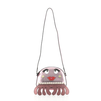 Gucci Kid's Octopus Messenger Bag Embellished Leather and Applique
