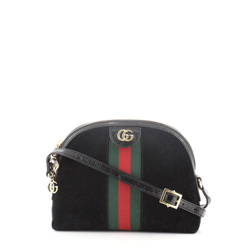 Gucci Ophidia Dome Shoulder Bag Suede Small