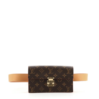 Louis Vuitton S Lock Belt Pouch Monogram Canvas