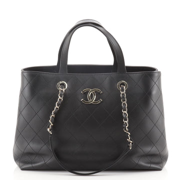 Chanel CC Shopping Tote Stitched Calfskin Large