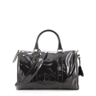 Chanel Vintage Timeless Boston Bag Patent Medium