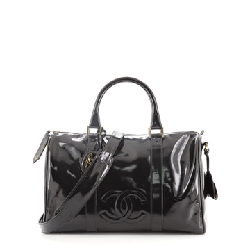 Chanel Vintage Timeless Boston Bag Patent Medium