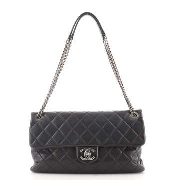 Chanel Aged CC Chain Flap Bag Quilted Calfskin Large