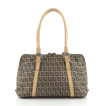 Fendi Belted Shoulder Bag Zucchino Canvas Medium