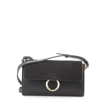 Chloe Faye Shoulder Bag Leather and Suede Mini
