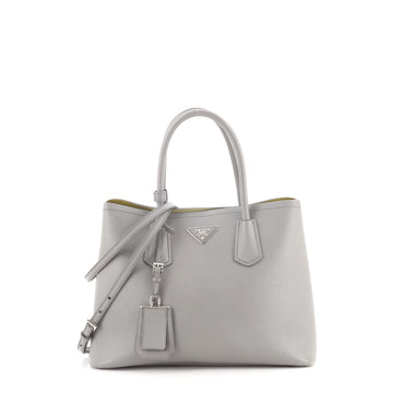 Prada Cuir Double Tote Saffiano Leather Small