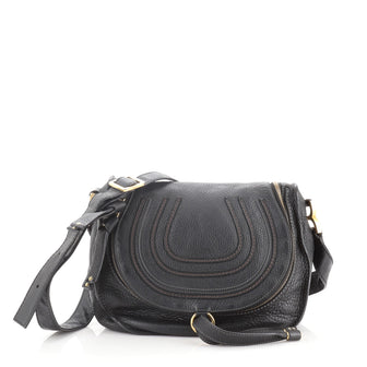 Chloe Marcie Zip Crossbody Bag Leather Medium