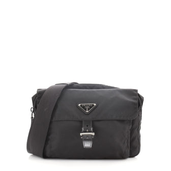 Prada Front Pocket Messenger Bag Tessuto Small