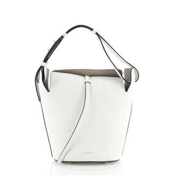 Burberry Supple Bucket Bag	Leather Small