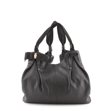 Salvatore Ferragamo Miss Vara Bow Hobo Pleated Leather Large