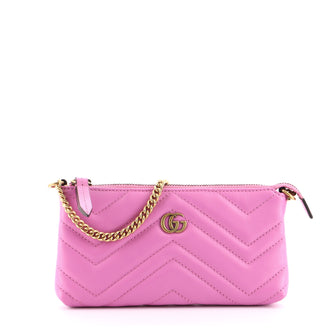 Gucci GG Marmont Chain Shoulder Bag Matelasse Leather Mini