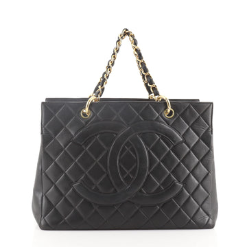 Chanel Vintage Timeless Shopping Tote Quilted Lambskin Large