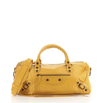 Balenciaga Twiggy Classic Studs Bag Leather Maxi