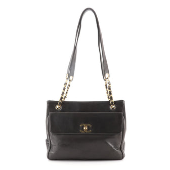 Chanel Vintage CC Shopping Tote Lambskin Medium