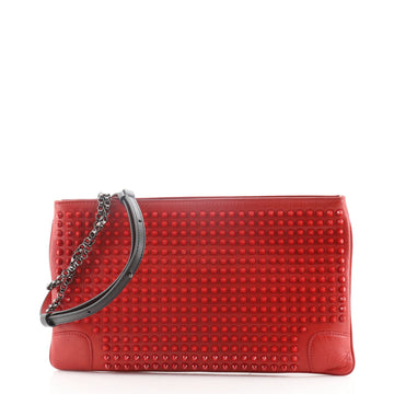 Christian Louboutin Loubiposh Clutch Spiked Leather