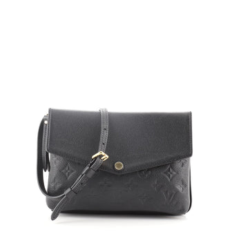 Louis Vuitton Twice Handbag Monogram Empreinte Leather