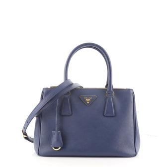 Prada Double Zip Lux Tote Saffiano Leather Small