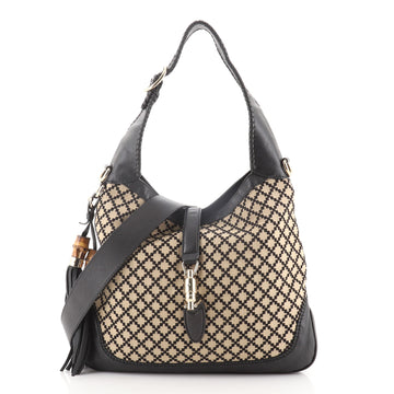 Gucci New Jackie Bag Diamante Canvas Medium