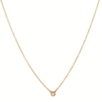 Tiffany & Co. Elsa Peretti Diamonds By The Yard Necklace 18K Rose Gold with Diamond .03CT