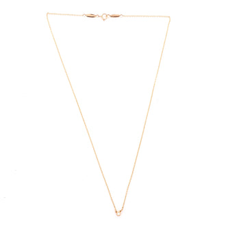 Tiffany & Co. Elsa Peretti Diamonds By The Yard Necklace 18K Rose Gold with Diamond .03CT