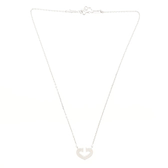 Cartier C Heart de Cartier Pendant Necklace 18K White Gold