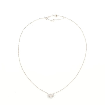 Cartier C Heart de Cartier Pendant Necklace 18K White Gold with Diamonds