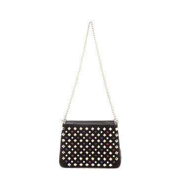 Christian Louboutin Triloubi Chain Bag Spiked Leather Small