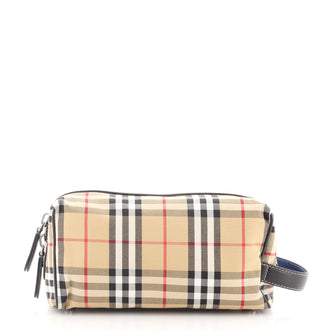 Burberry Cosmetic Pouch Vintage Check Canvas