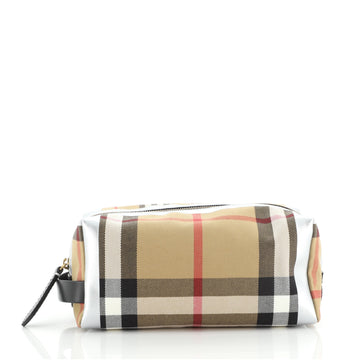 Burberry Toiletry Pouch House Check Canvas