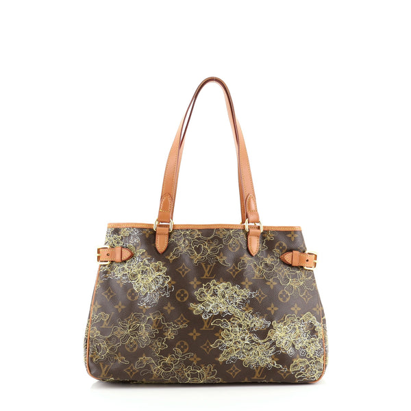 Louis+Vuitton+Batignolles+Monogram+Dentelle+Shoulder+Bag+Brown+