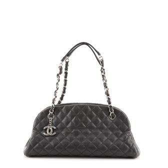 Chanel Just Mademoiselle Bag Quilted Caviar Medium