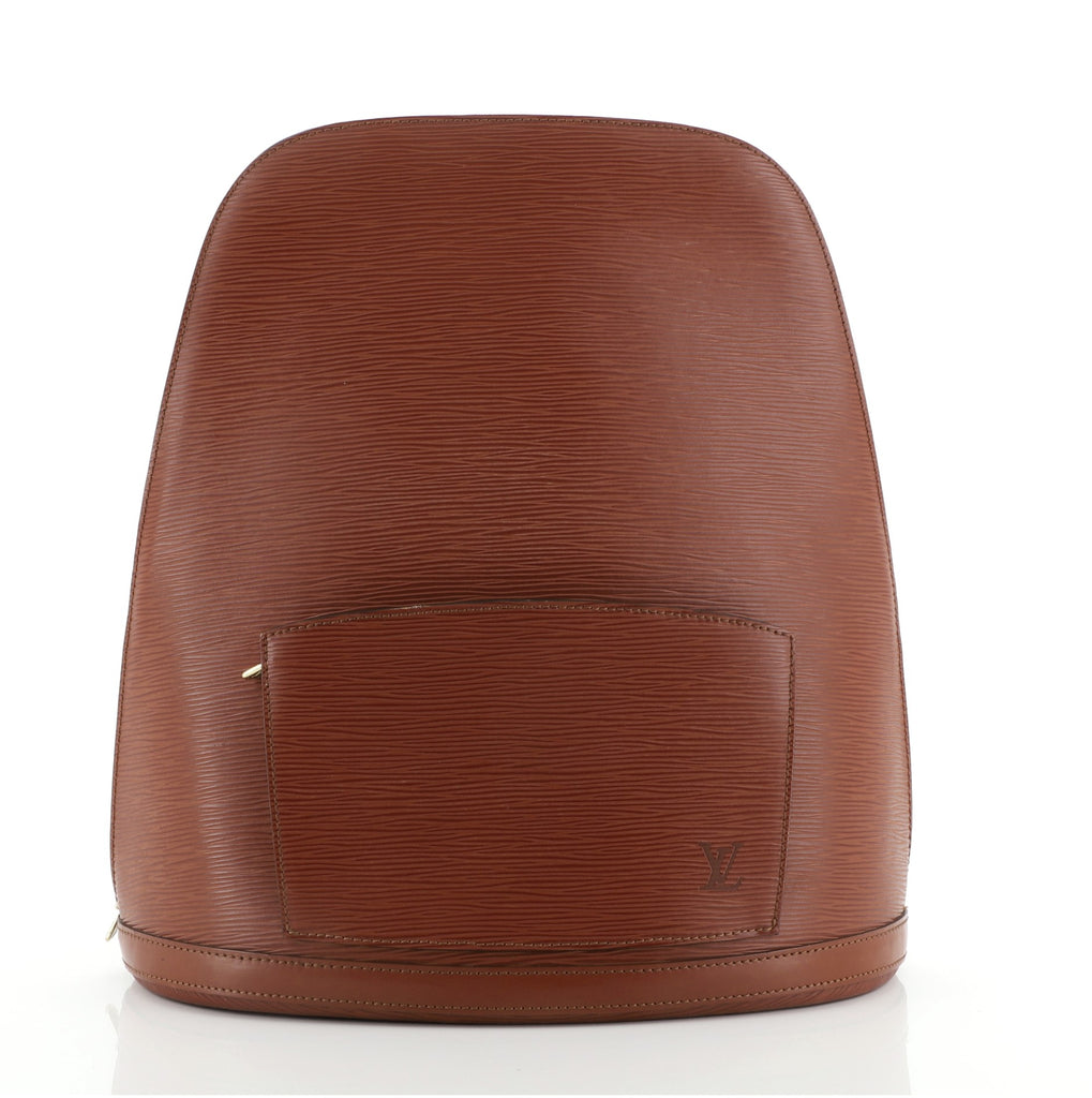 LOUIS VUITTON EPI Leather Gobelins Brown Backpack #57 Rise-on