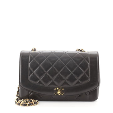 Chanel Vintage Diana Flap Bag Quilted Lambskin Small