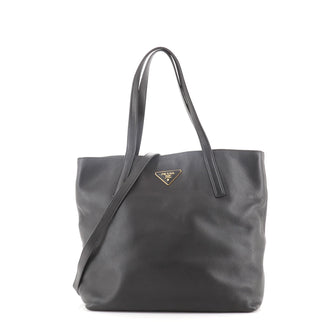 Prada Convertible Open Shopping Tote Vitello Daino Medium